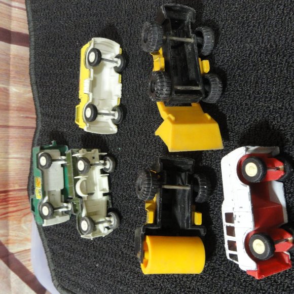 VTG Tootsie Toy truck lot~6pc~1969 n up~Fire truck~dozer~Man cave~collectable - Picture 6 of 7